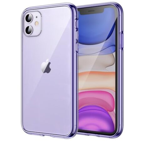 JETech Case for iPhone 11 15.5cm, Clear Back (Purple)