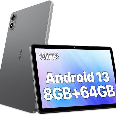 10.1" Android 13 Tablet, 8GB+64GB, WiFi 6, 6000mAh, Gray
