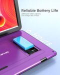 BOIFUN 39.6cm Portable DVD Player, 15.6" HD Screen, Purple