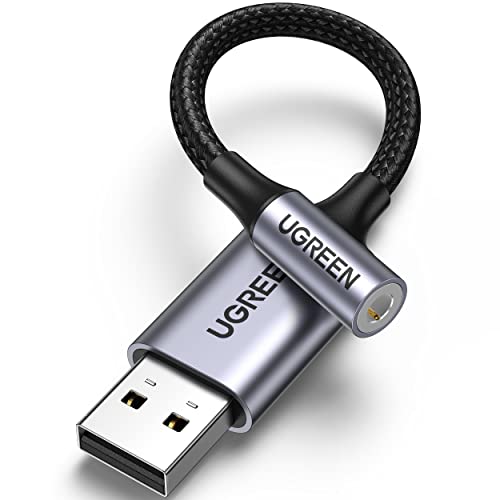 UGREEN USB to 3.5mm Audio Adapter External Sound Card