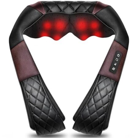 Heated Shiatsu Neck & Back Massager, 4D Deep Tissue