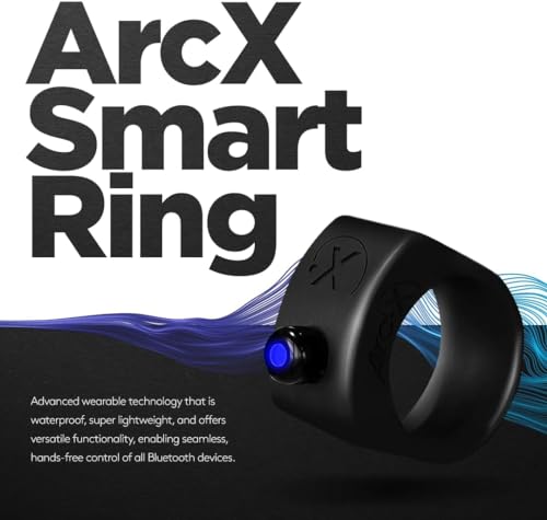 ArcX Bluetooth smart ring remote - waterproof, lightweight