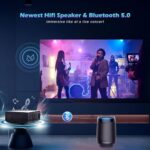 2024 Ultra HD 1080P Portable Projector, 16000 Lumens, WiFi