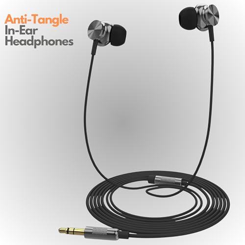 Betron BS10 Wired Earphones with 12mm Driver, Black