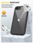 iPhone SE/8 Case with Screen Protector, Black