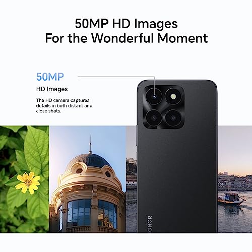 HONOR X6a Mobile, 16.5cm 90Hz Display, 4GB+128GB, 5200mAh, Cyan