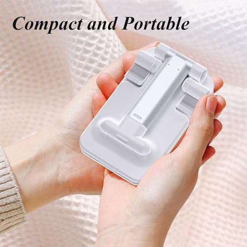 2Pcs Adjustable Phone Stand, Black + White