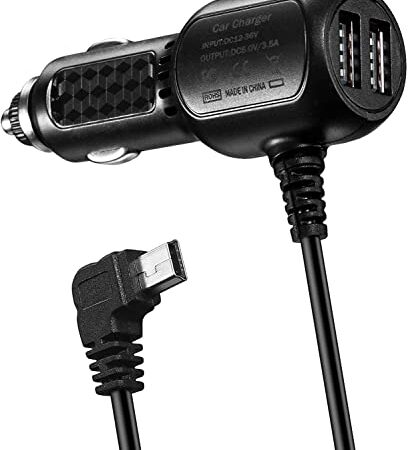 Vehicle Charger Power Cord 12V for Various GPS Devices