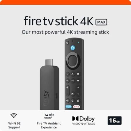 Amazon Fire TV Stick 4K Max | Wi-Fi 6E, Ambient Experience