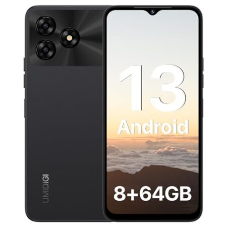 UMIDIGI G5A 2024, 6.52" 8GB+64GB, 5000mAh, 13+5MP, 4G, Black