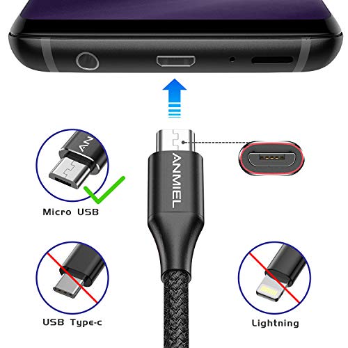 ANMIEL 2M Micro USB Fast Charging Cable for Android