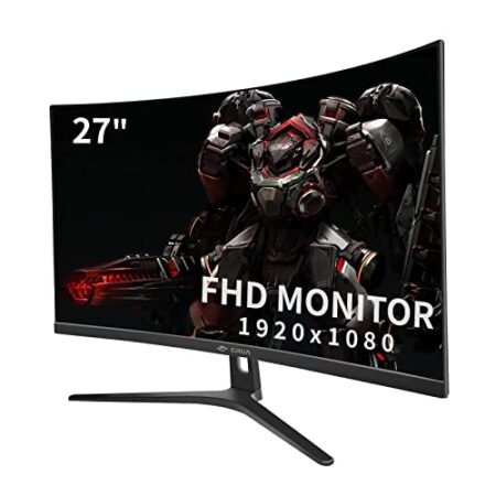 CRUA 68.6cm 180Hz Curved Gaming Monitor, Full HD, Black