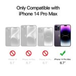 JETech Magnetic Case for iPhone 14 Pro Max, Deep Purple