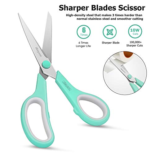 20 cm Multipurpose Scissors 3 Pack, Ultra Sharp Blades