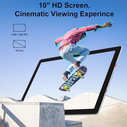 FancyDay 25.4cm Tablet Android 13, 6GB RAM+64GB ROM, Silver
