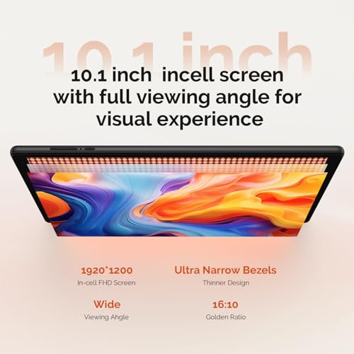 FLYCOAY 10" Android 13 Tablet, 5G, 19GB+128GB, 8000mAh, FHD