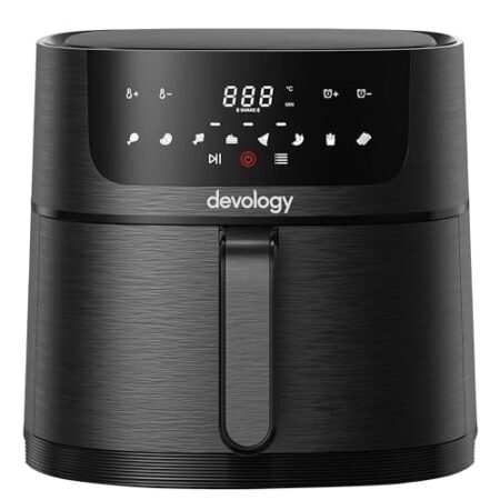 Devology 8L Digital Family Air Fryer with Recipe Book