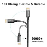 iPhone Charger Cable 2M 2Pack Nylon Fast Charging