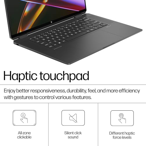 HP Spectre x360 16" 2in1 Laptop | Intel Core Ultra 7 | 16 GB RAM | 1 TB SSD | Intel Arc Graphics | 2.8K OLED Touchscreen | Up to 13hrs battery | Intel Evo | Win 11 | Black | 16-aa0004sa