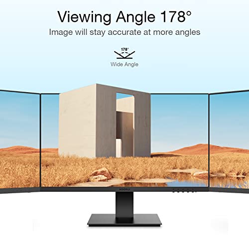 KOORUI 60.5 cm FHD Monitor, 75Hz, VA, Low Blue Light, Black