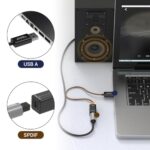 Cubilux USB A to TOSLINK Optical Audio Adapter, SPDIF Converter