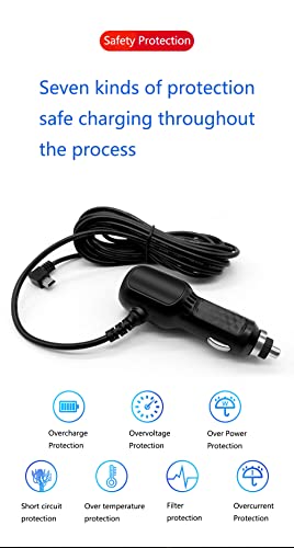 Vehicle Charger Power Cord 12V for Various GPS Devices