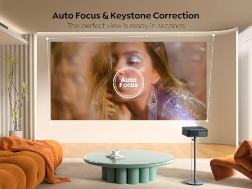 4K Android TV Projector, 800 ANSI, WiFi6, Bluetooth, FHD