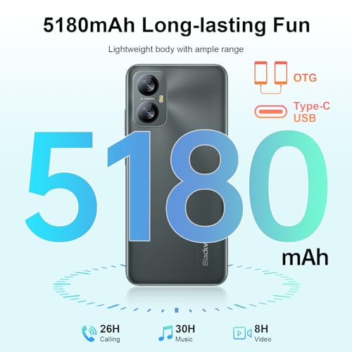 Blackview A52Pro 8GB+128GB/1TB, 90Hz, 6.52", 5180mAh, Grey