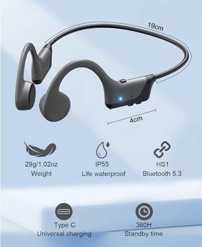 DOQAUS Bluetooth 5.3 Headphones, 90 Hrs, Foldable, Mic