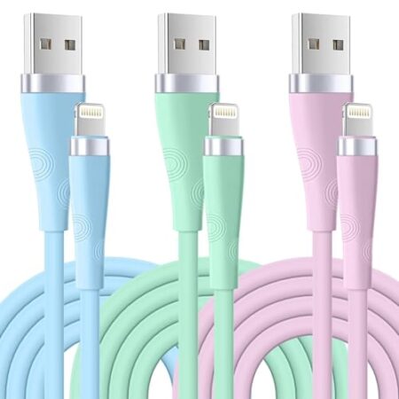 Yavud iPhone Charger Cable 3Pack 1.8M, MFi Certified
