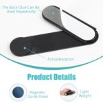 Magnetic Phone Holder for Laptop, Adjustable Side Mount