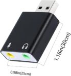 Hypercube USB to 3.5mm Audio Adapter, TRRS with DAC