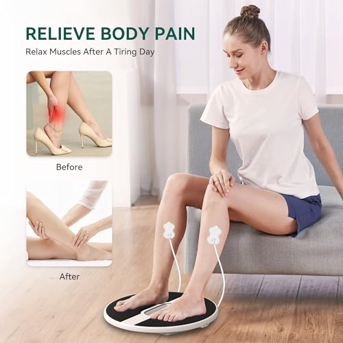 Snailax EMS Foot Massager with Remote, Cordless, 4 TENS