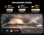 ETOE E3 Pro 4K Projector, Android TV, 600 lm, 150 cm