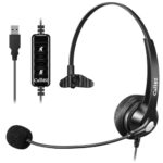 USB Headset with Mic, Noise Cancelling, Audio Controls