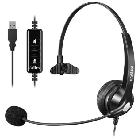 USB Headset with Mic, Noise Cancelling, Audio Controls