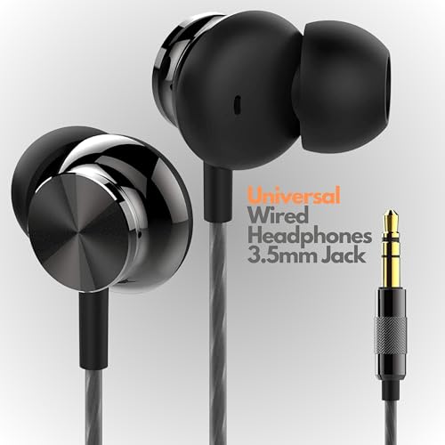 Betron BS10 Wired Earphones with 12mm Driver, Black