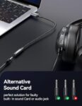 TECKNET USB to 3.5mm Audio Adapter for PC/PS5/PS4/Switch