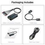 PARUIEN 1080P HDMI to Component Converter with Scaling