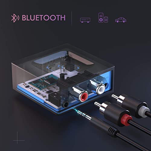 esinkin Bluetooth Receiver for Music Streaming, 12 cm