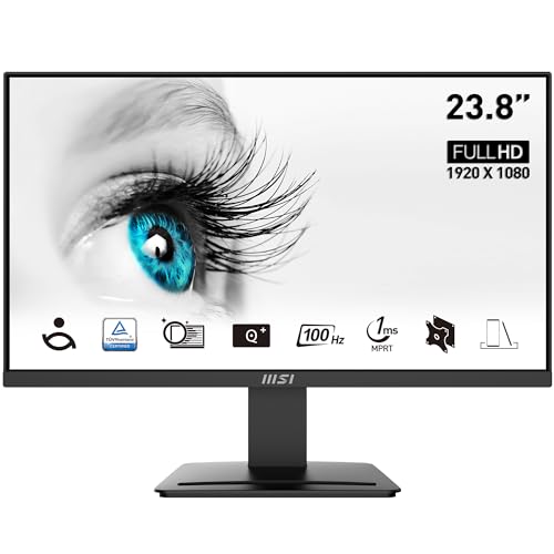 MSI PRO MP2412 60.5cm FHD Monitor, 100Hz, VA, FreeSync, Black