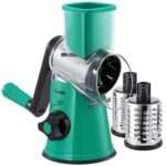 Rotary Cheese & Veggie Slicer with 3 Drum Blades