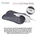 Vivo Rechargeable Electric Hot Water Bottle with Plush Belt