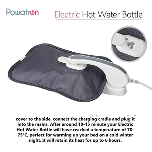 Vivo Rechargeable Electric Hot Water Bottle with Plush Belt