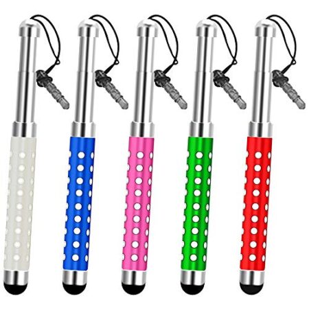 5 Pack iSOUL Crystal Bling Stylus Pens for Touch Screens