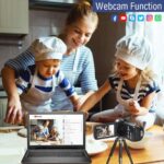 4K 48MP Video Camera with IR Night Vision, 18X Zoom, 32GB SD
