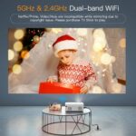 5G WiFi Bluetooth 1080P Projector, 4K, 16000L, Keystone