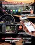 Miofive S1 Dash Cam, 4K UHD, Wi-Fi, GPS, 3" Screen, 140° Wide