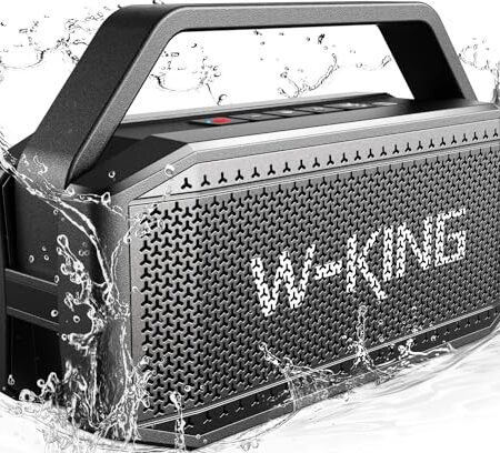 W-KING 60W Waterproof Bluetooth Speaker, 40H, Power Bank
