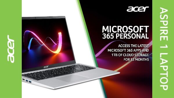 Acer Aspire 1 A115-32 39.6cm Laptop - Intel, 4GB RAM, 64GB
